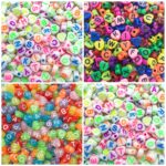 Miçanga Coração Letra 7mm - 20 Gramas