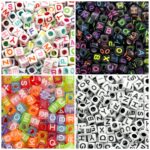 Miçanga Quadrada Letra 6mm - 20 Gramas