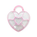 Organizador Coração 13x14cm Rosa - 1 Und