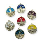 Pingente Orixás 29mm Dourado - 1 Und