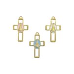 Pingente Cruz 45mm Dourado - 1 Und