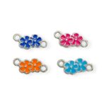 Entremeio Flor 20mm Níquel - 1 Und