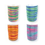 Fio de Cetim Rabo de Rato 2mm Multicor - Metro