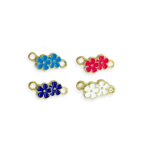 Entremeio Flor 20mm Dourado - 1 Und