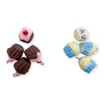 Pingente Cupcake 19mm - 4 Unds