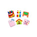 Aplique Emborrachado Escolar Diversos - 2 Unds