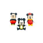 Pingente Emborrachado Mickey e Minnie - 1 Und