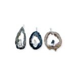 Pingente Pedra Disforme Níquel - 1 Und