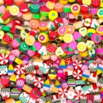 Fimo Fruta / Guloseimas Emborrachado Diversos – 1 Fio