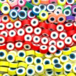 Fimo Olho Grego Emborrachado 10mm - 1 Fio