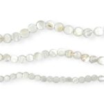 Madrepérola Redonda Achatada - 1 Fio