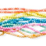 Conta Bola Madrepérola 4mm - 1 Fio