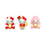 Pingente Emborrachado Hello Kitty Diversos - 1 Und