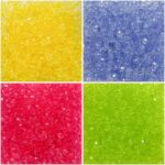 Conta Bola Cristal 4mm Transparente - 20 Gramas