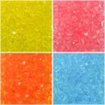 Conta Bola Cristal 8mm Transparente - 20 Gramas