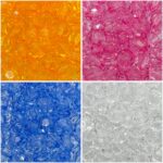 Conta Bola Cristal 12mm Transparente – 20 Gramas