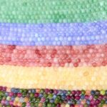 Conta Bola Pedra Ágata 6mm - 1 Fio