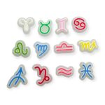 Aplique Emborrachado Signos Fluorescente - 1 Und