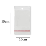 Saco Adesivo Com Furo 10x15cm - 25 Unds