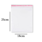 Saco Adesivo 18x25cm - 100 Unds