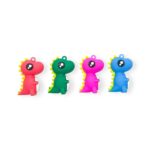 Pingente Emborrachado Dinossauro 43mm - 1 Und