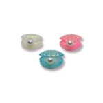 Aplique Resina Concha c/ Pérola - 1 Und