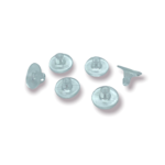 Tarracha Antialérgica 6mm Silicone - 20 Pares