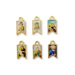 Pingente Bandeira Religioso Diversos 18mm Dourado - 1 Und