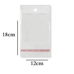Saco Adesivo Com Furo 12x18cm - 100 Unds