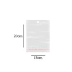 Saco Adesivo Com Furo 15x20cm - 100 Unds