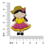 Aplique Junino Menina 45x28mm -1 Und