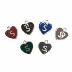 Pingente Coração c/ Letra S - 1 Und