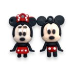 Pingente Emborrachado Minnie Mickey 28mm - 1 Und