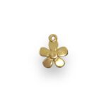 Pingente Flor 11mm Dourado - 1 Und