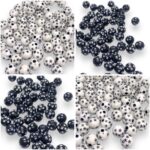 Conta Bola Estrelada 8mm - 20 Gramas