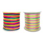 Fio de Cetim Rabo de Rato Multicor – 1mm x 100m