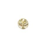 Pingente Espirito Santo Redondo 17mm Dourado - 1 Und