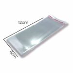 Saco Adesivo Plástico 6x12cm  - c/ 50 Unds