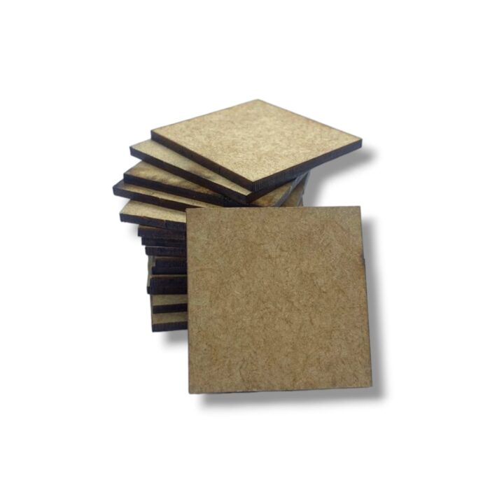 Base Em Mdf Quadrado 4cm – 1 Und - Imagem 1