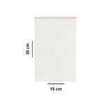 Saco Adesivo Plástico 15x20cm – c/ 25 unds