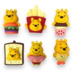 Pingente Emborrachado Ursinho Pooh - 1 Und