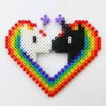 Placa Hama Beads Coração 80×90 – 1 Und - Imagem 2