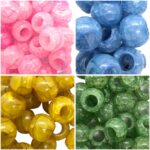 Conta Acrílica Rajada 13X16mm - 20 Gramas