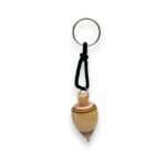 Chaveiro Pião 40mm Madeira - 1 Und
