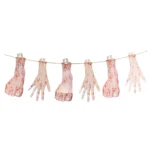 Enfeite Varal Mão e Pé Halloween - 1 Und