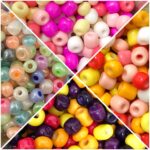 Miçanga Chinesa Leitosa Colorida 6/0 – 20 Gramas