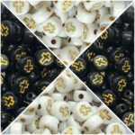 Conta Redonda Cruz 8mm – 20 Gramas