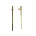 Base Brinco Palito Dourado 44mm  – 1 Par