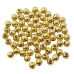 Conta Pérola Abs 6mm Dourada – 20 Gramas