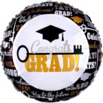 Balão Metalizado Formatura 45cm – 1 Und